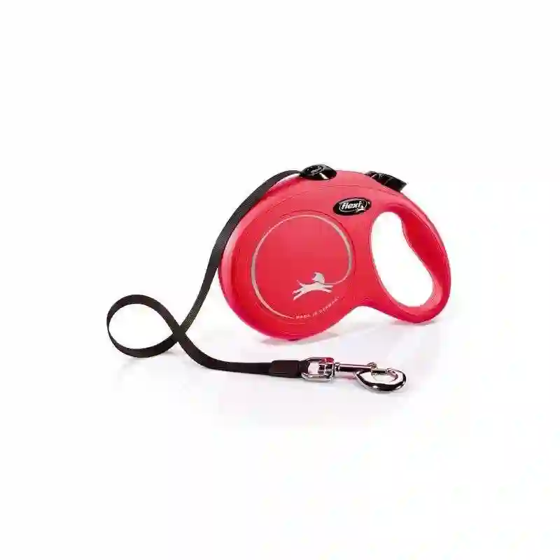 Flexi Nuevo Basic Correa Extensible Roja Cinta