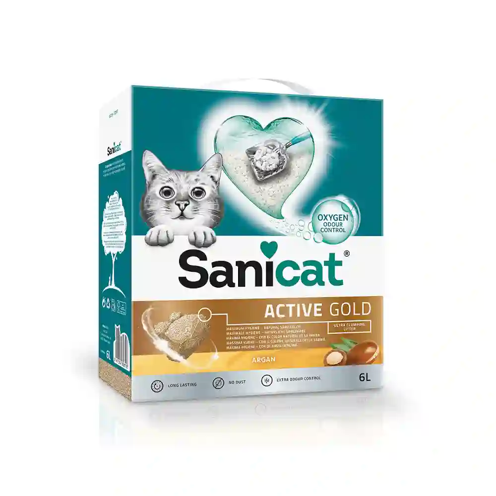 Arena Aglomerante Sanicat Gold Active - Aceite de Argán 6L