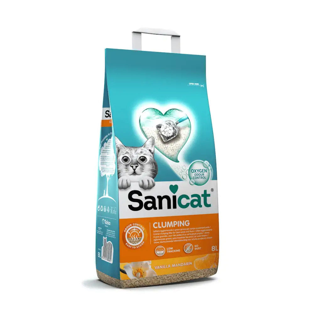 Arena Aglomerante Sanicat - Vainilla y Mandarina 8L