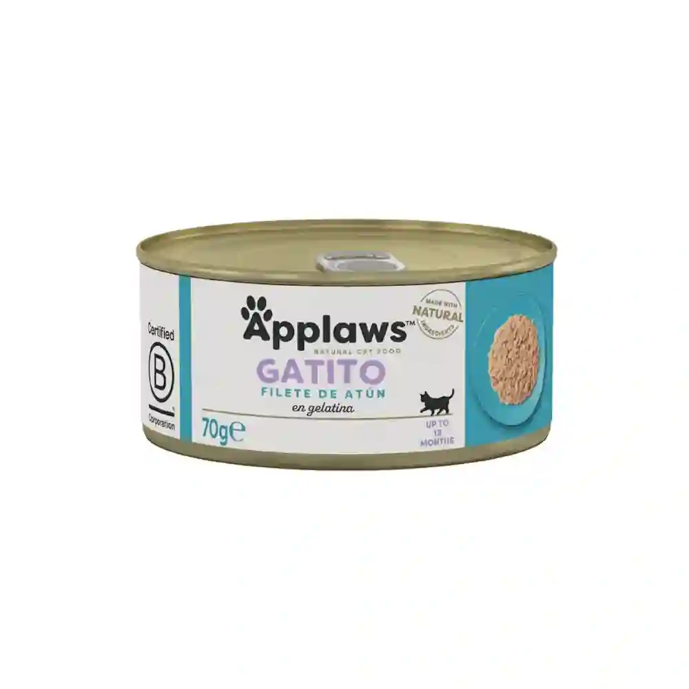 PLAWS LA LATA GATO Kitten Archivo de Atún en Gelatina 70G