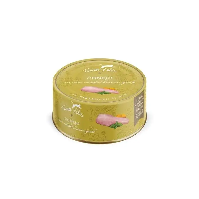 Terra Felis lata Conejo 80G