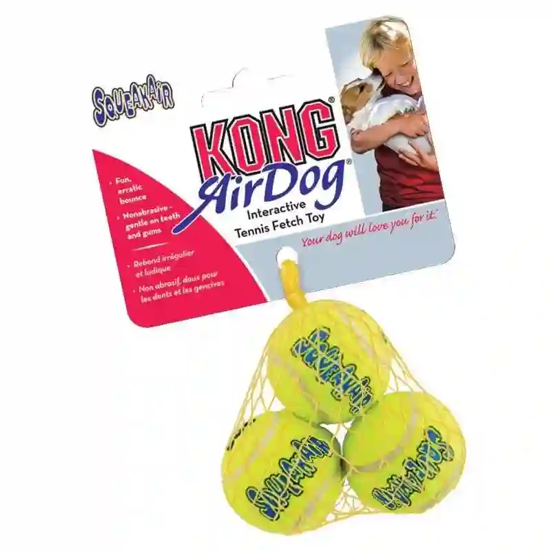 Kong Pelota de Tennis Squeakair (3 UDS).