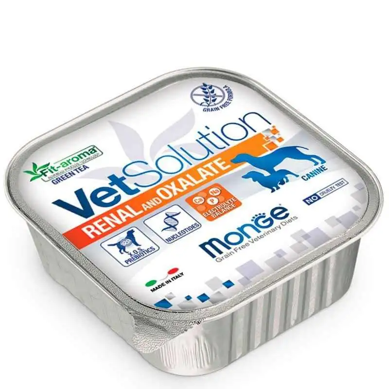 Monge Vetsolution Tarrina Renal y Oxalatos para Perros 150g