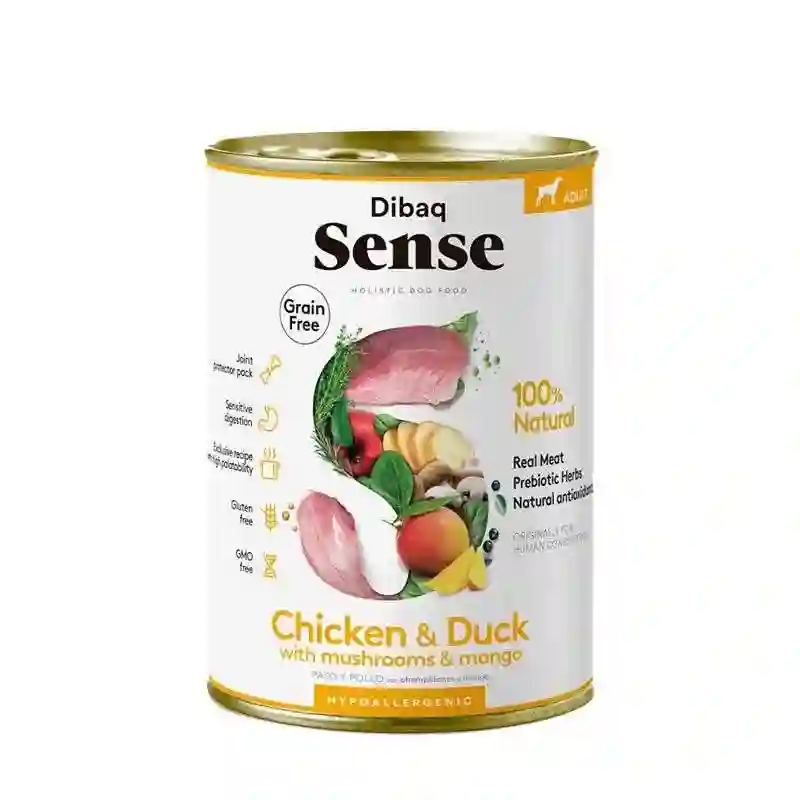 Dibaq Sense Lata Pollo y Pato para Perros 380G