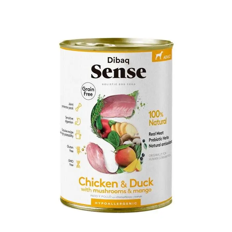 Dibaq Sense Lata Pollo y Pato para Perros 380G