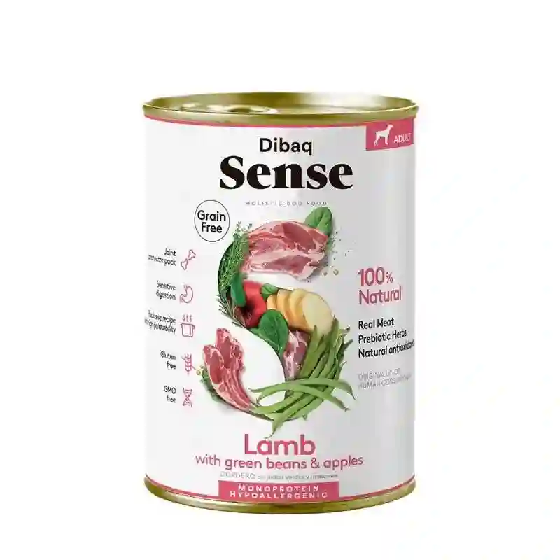 Dibaq Sense Lata Cordero para Perros 380G