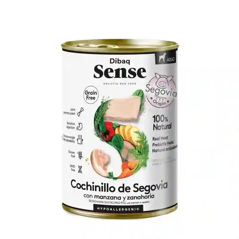 Dibaq Sense Lata Cochinillo de Segovia para Perros 380G