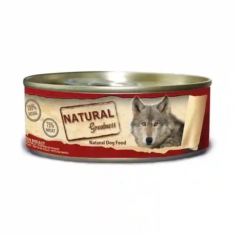 Grandeza natural lata pechuga pollo para perros 156g