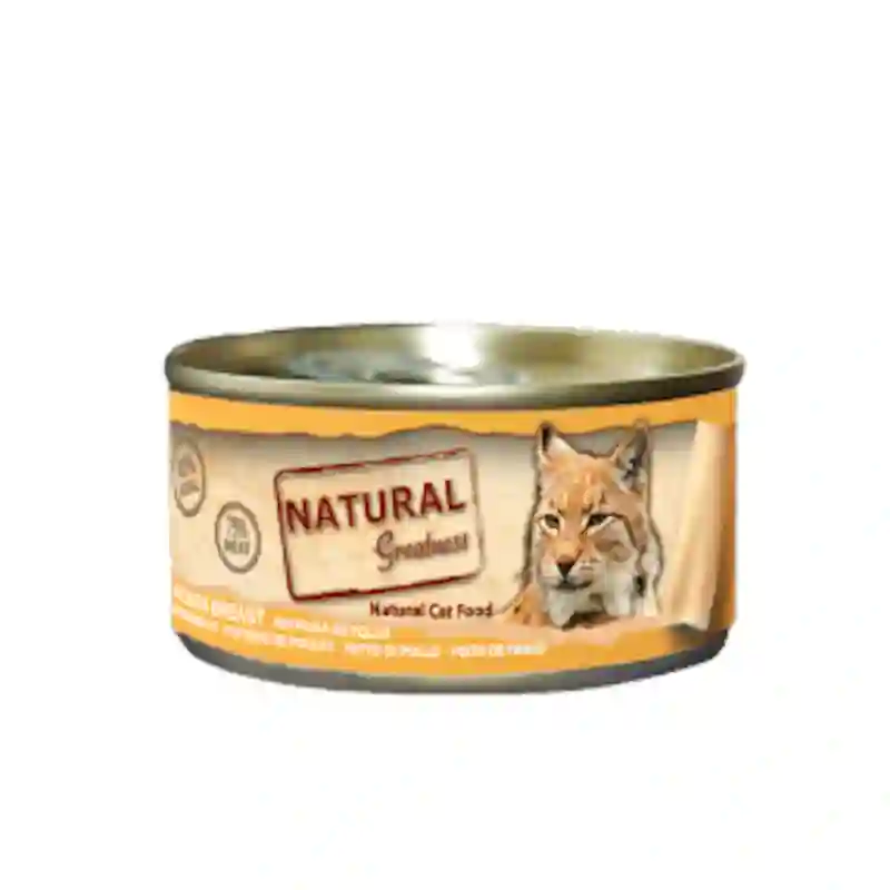 Natural Greatness Lata Pechuga pollo para gatos 70g