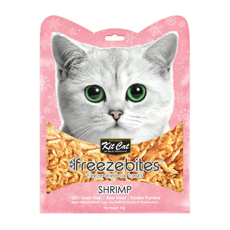 Kit gato congelebites camarones bocadillos nales para gatos 15g