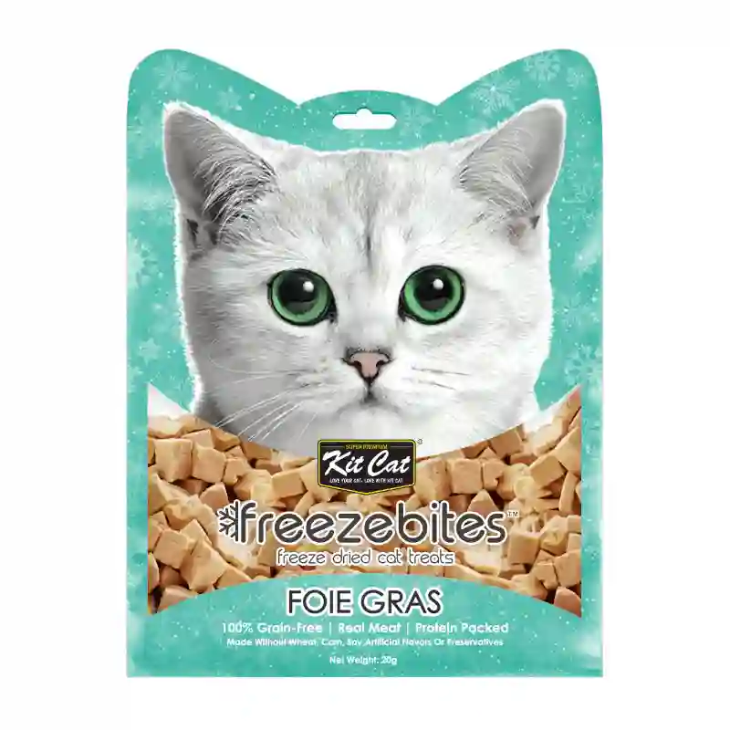 Kit Cat Freezebites Hígado de Pato Snacks Naturales Para Gatos 15G