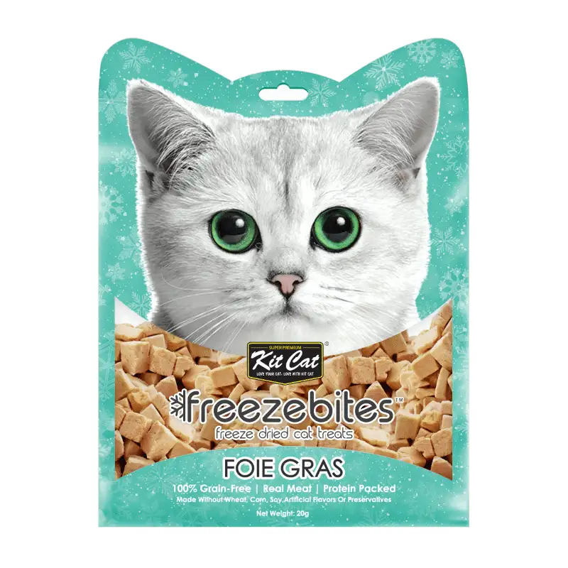 Kit Cat Freezebites Hígado de Pato Snacks Naturales Para Gatos 15G