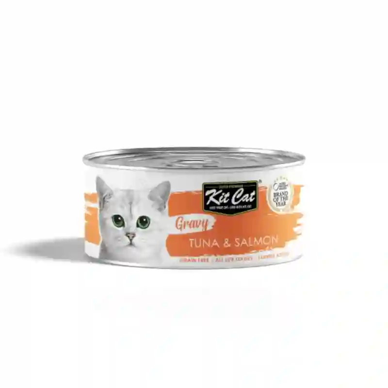 Kit gato lata salsa atún con salmón en salsa 70g
