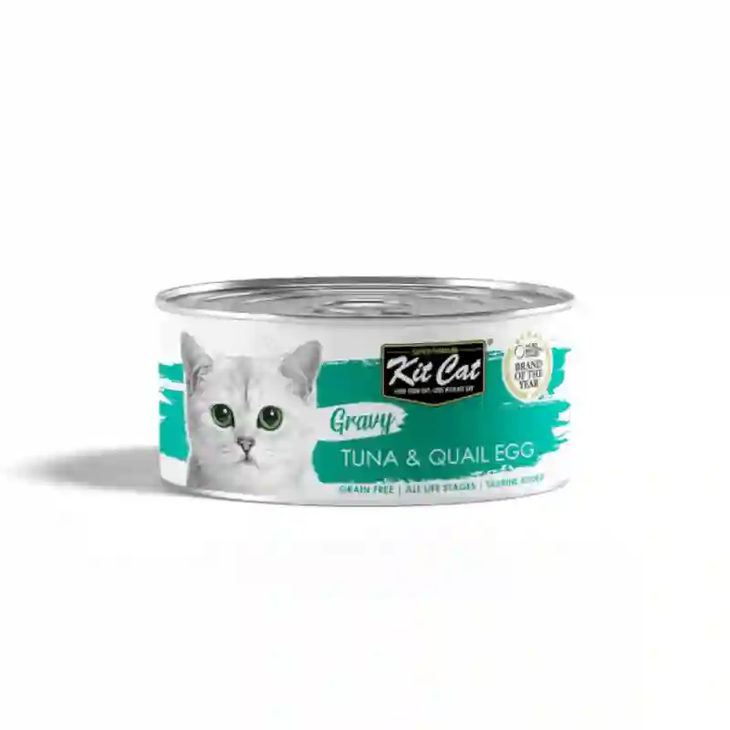 Kit Cat Lata Gravy Atún Con Huevo de Codorniz en Salsa 70G