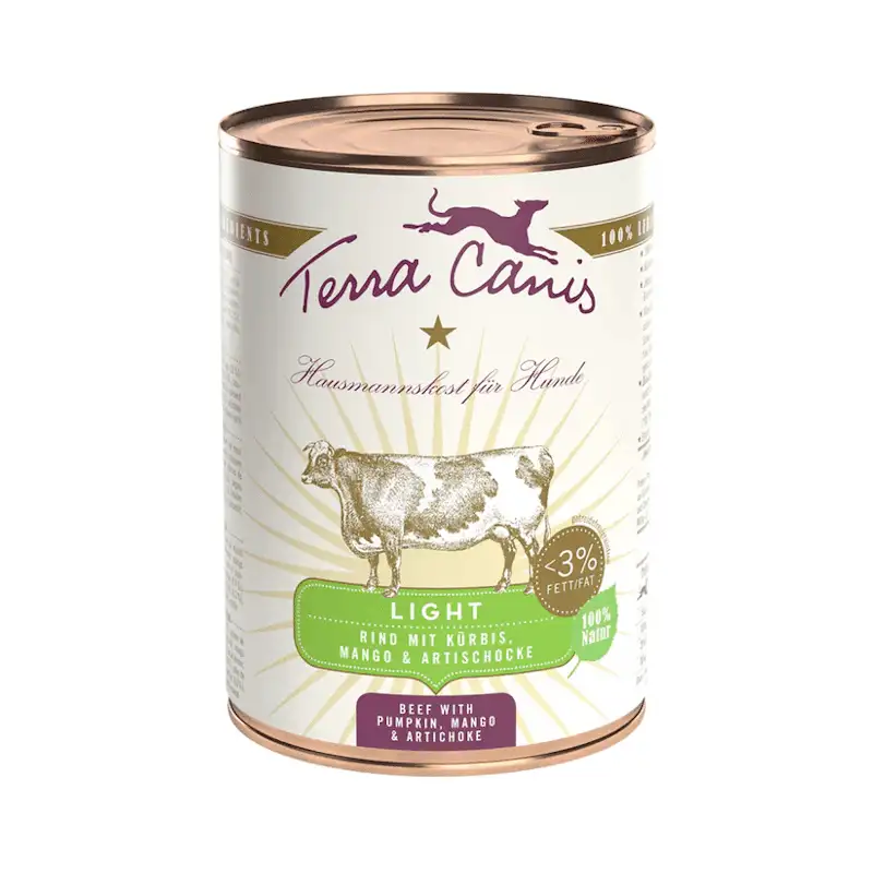 Terra Canis Lata Light Buey Con Calabaza, Mango y Alcachofa 400G