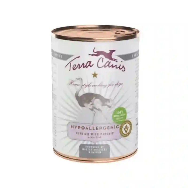 Terra Canis Lata Hypoallergenic Avestruz con Chirivía 400G