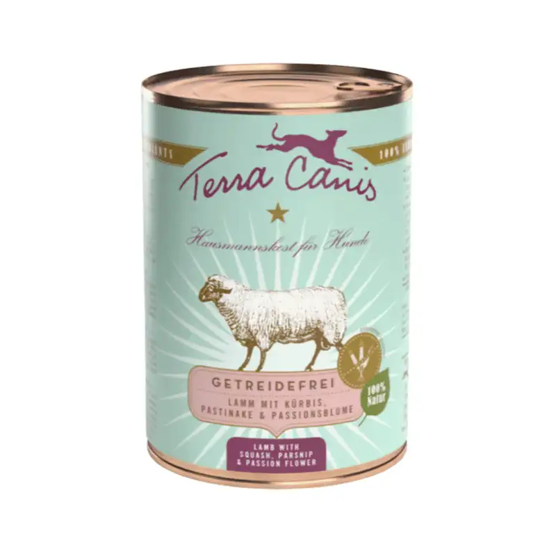 Terra Canis Lata Grain Free Cordero Con Calabaza, Chirivía y Flor de la Pasión 400G