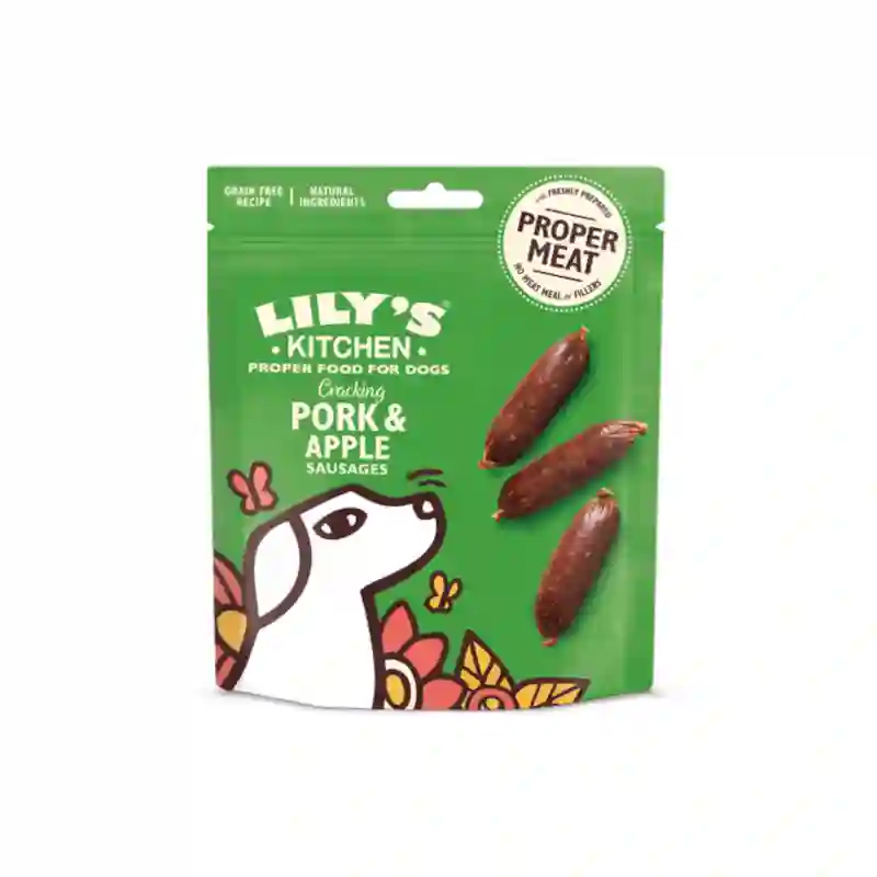 Lily's Kitchen Premios Salchichas de Cerdo y Manzana