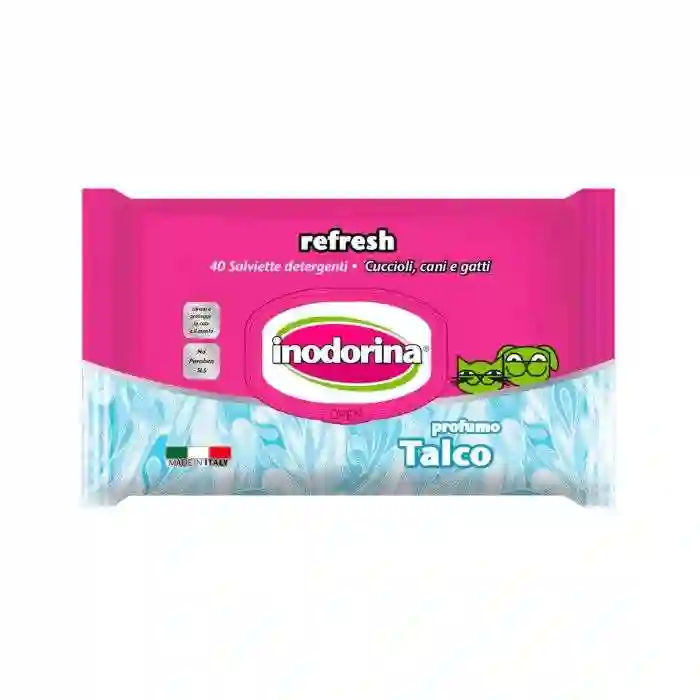Inodorina toallitas refresh talco