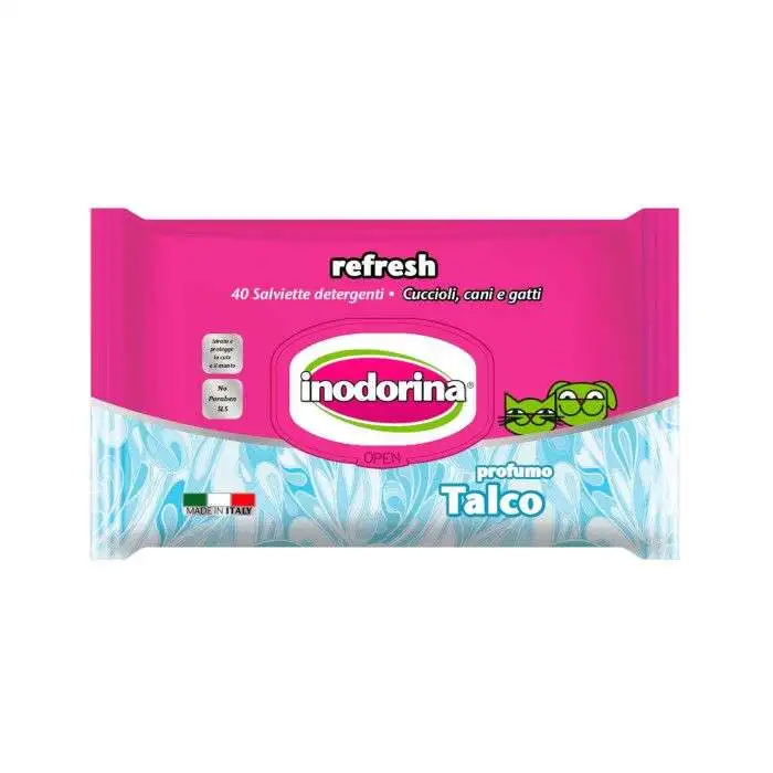 Inodorina toallitas refresh talco