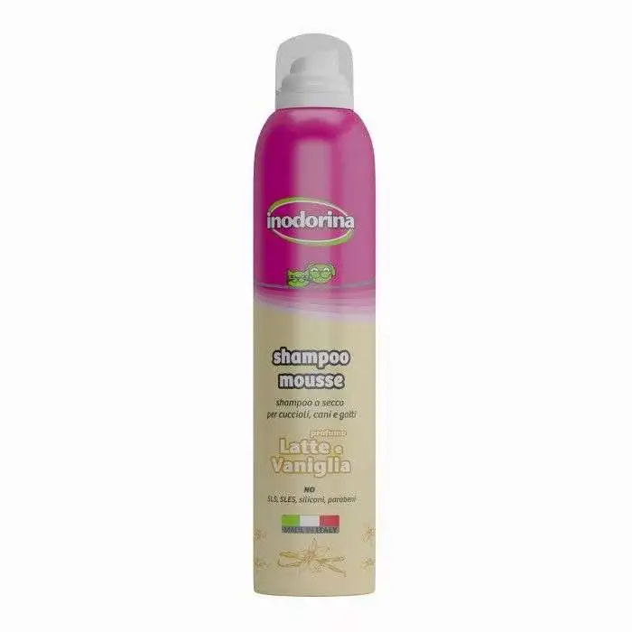Inodorina Champú en Seco Perros Leche y Vainilla 300ml