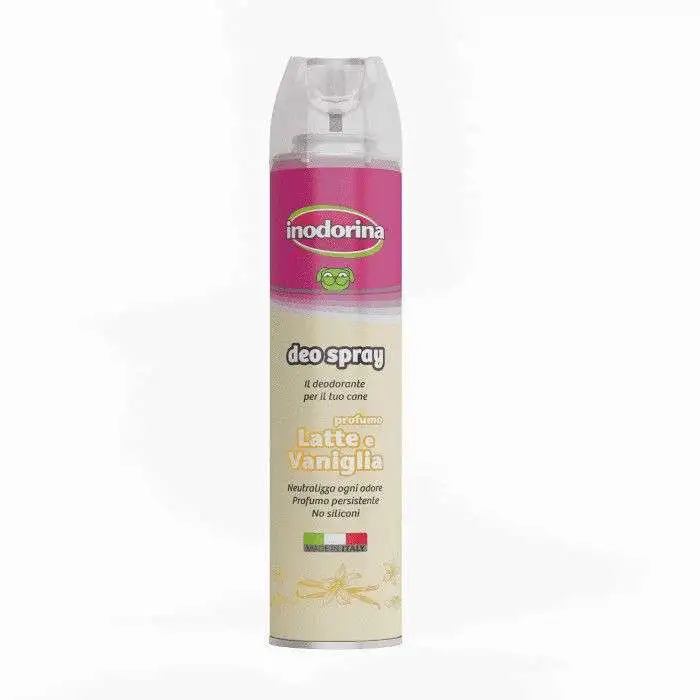 Inodorina spray desodorante perros leche y vainilla 300ml