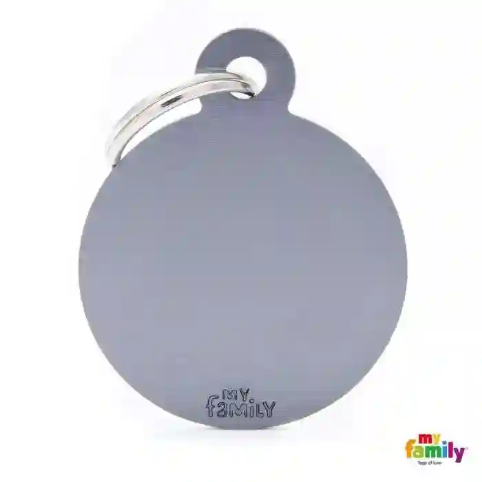 PlacA Colecció Básico Círculo Grande Aluminio Gris