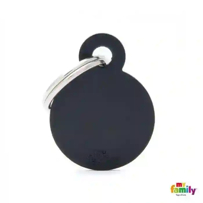 PlacA Colecció Básico Círculo Pequeño Aluminio Negro