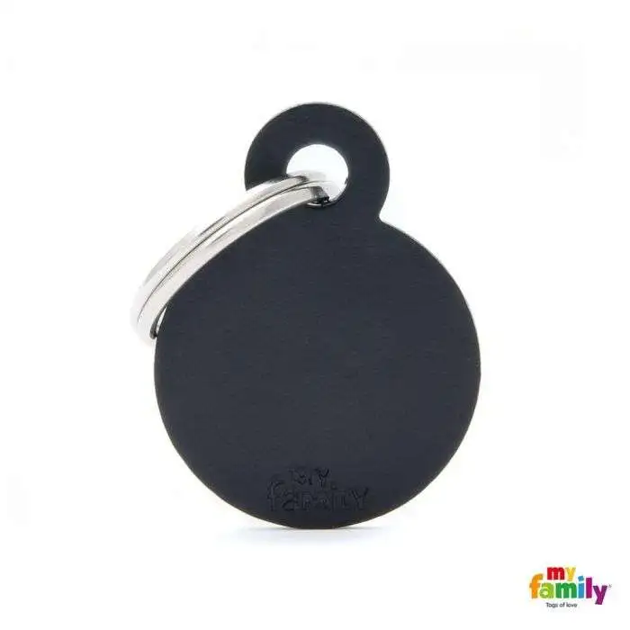 PlacA Colecció Básico Círculo Pequeño Aluminio Negro