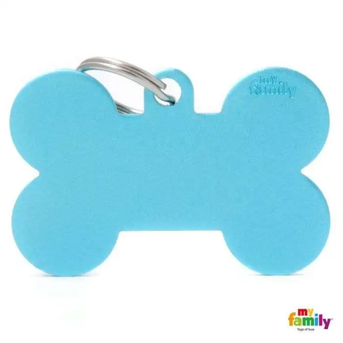 Placa Coleción Básica Hueso XL Aluminio Celeste