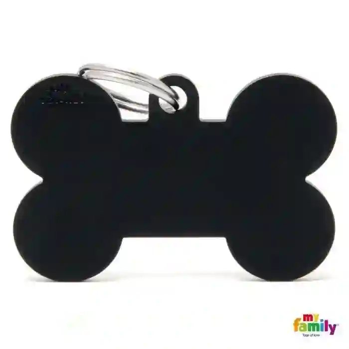 Placa Colección Basic Hueso XL Aluminio Negro