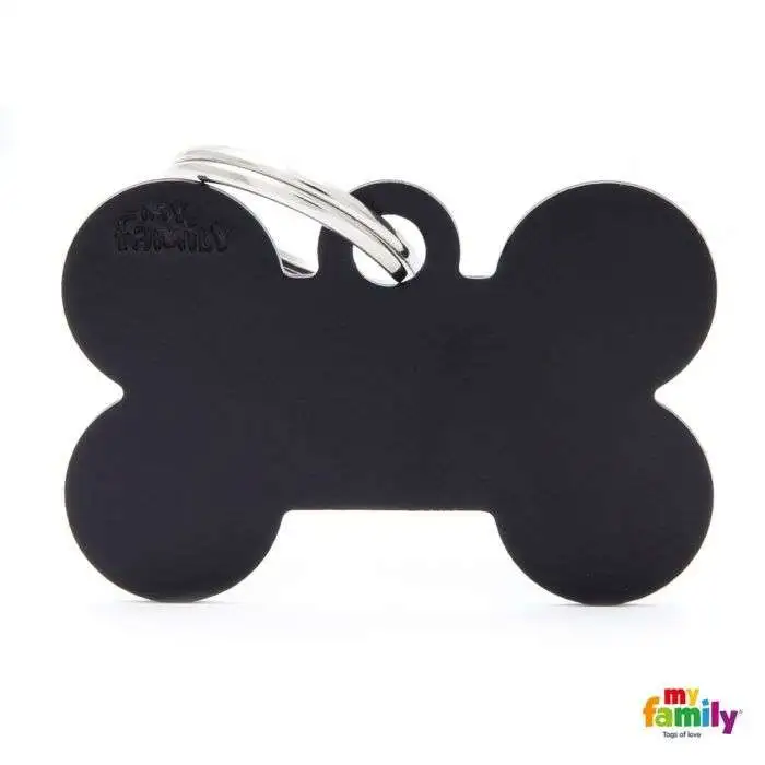 PlacA Colecció Basic Hueso Grande Aluminio Negro