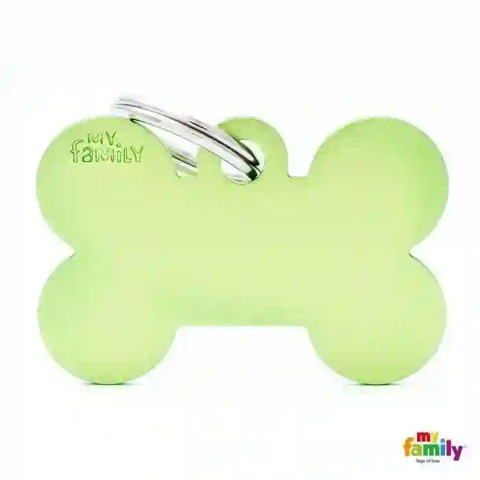 PlacA Colecció Basic Hueso Grande Aluminio Verde