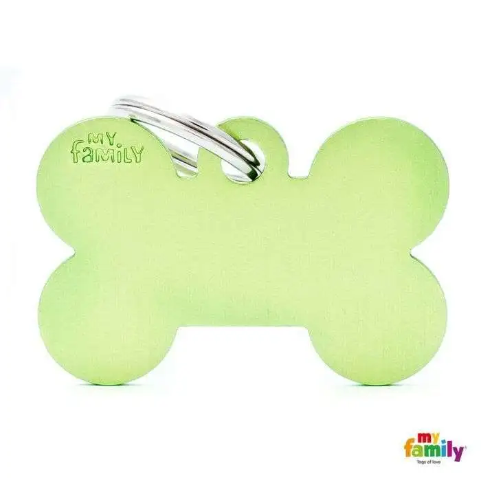 PlacA Colecció Basic Hueso Grande Aluminio Verde