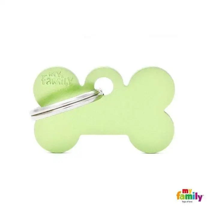 PlacA Colecció Básico Hueso Pequeño Aluminio Verde