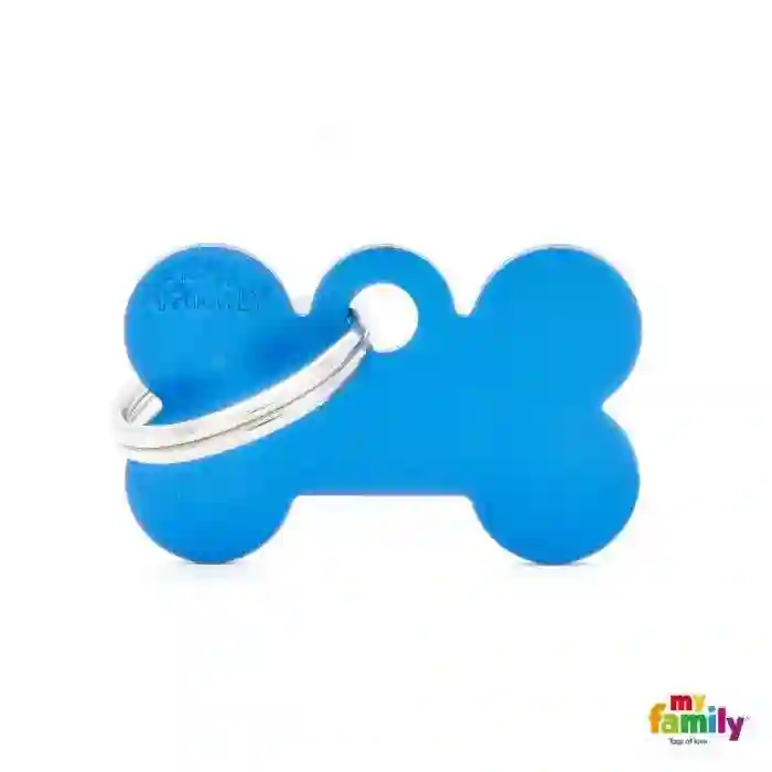 PlacA Colecció Básico Hueso Pequeño ALUMINIO AZUL