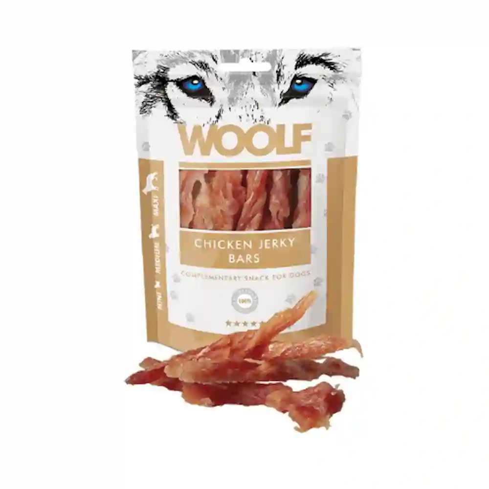 Bocadillos de lana barritas de pollo 100g