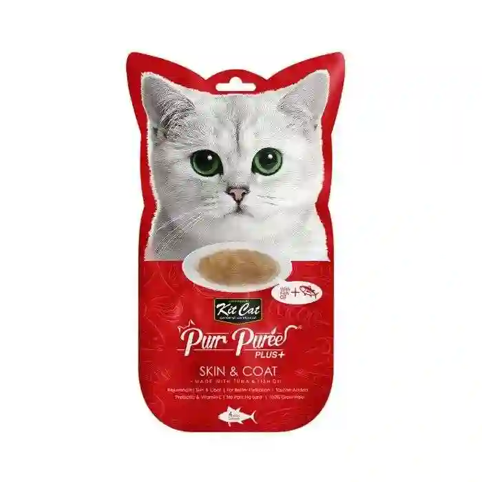 Kit Cat Snack Puree Plus Atún (Skin & Coat)
