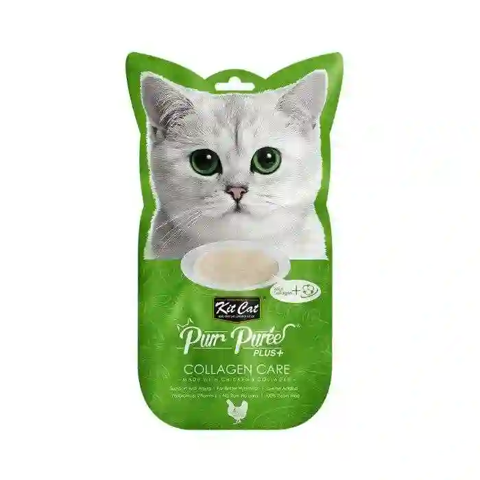 Kit Cat Snack Puree Plus Pollo (Collagen Care)