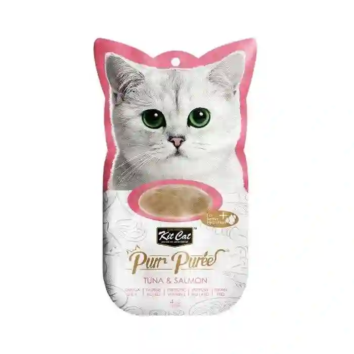 Kit Cat Snack Pure Puree Con Atún y Salmón