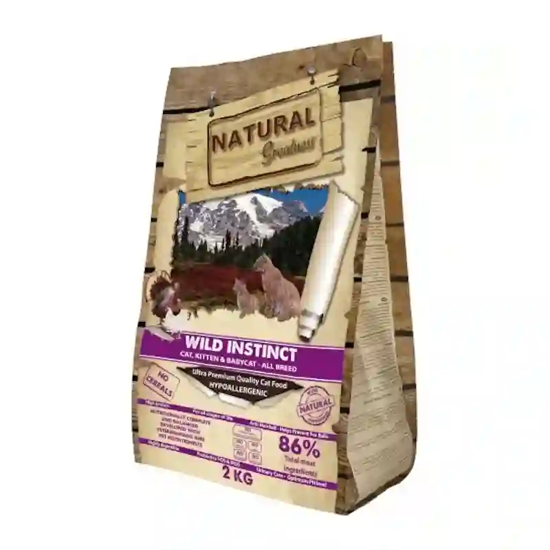 Natural Greatness Cat Receta Wild Instinct para Gatitos y Gatos Adultos All Breeds