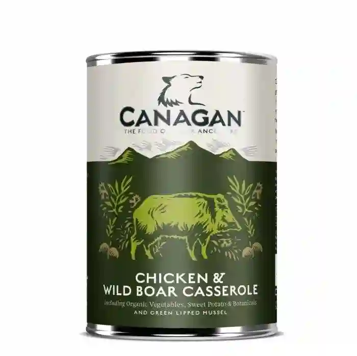 Canagan Lata Guiso de Pollo y Jabalí Salvaje para Perros 400G