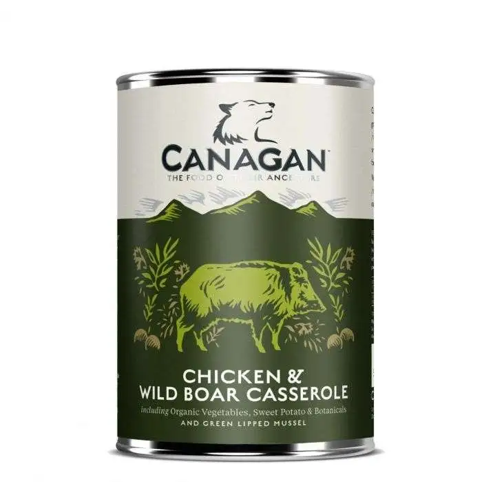 Canagan Lata Guiso de Pollo y Jabalí Salvaje para Perros 400G