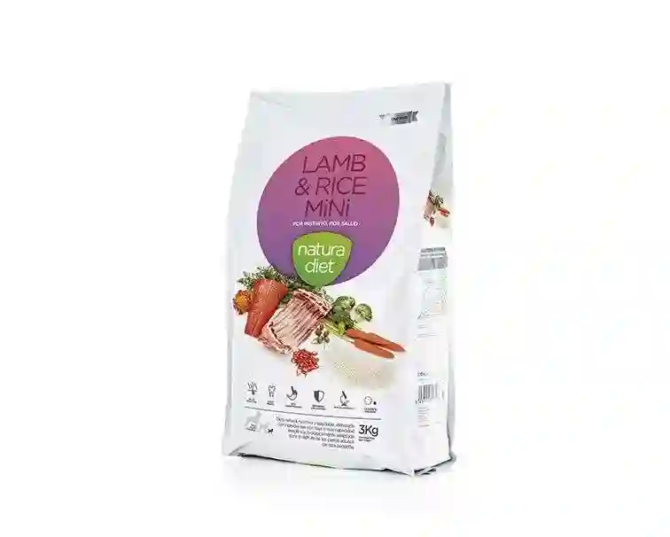 Natura Diet Cordero y Arroz Mini Para Perros