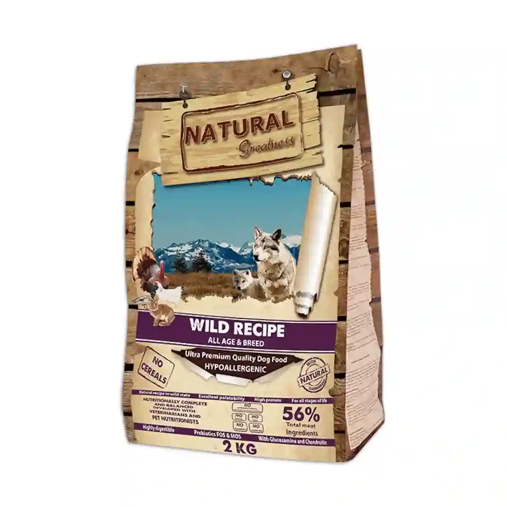 Grandeza natural receta salvaje para perros