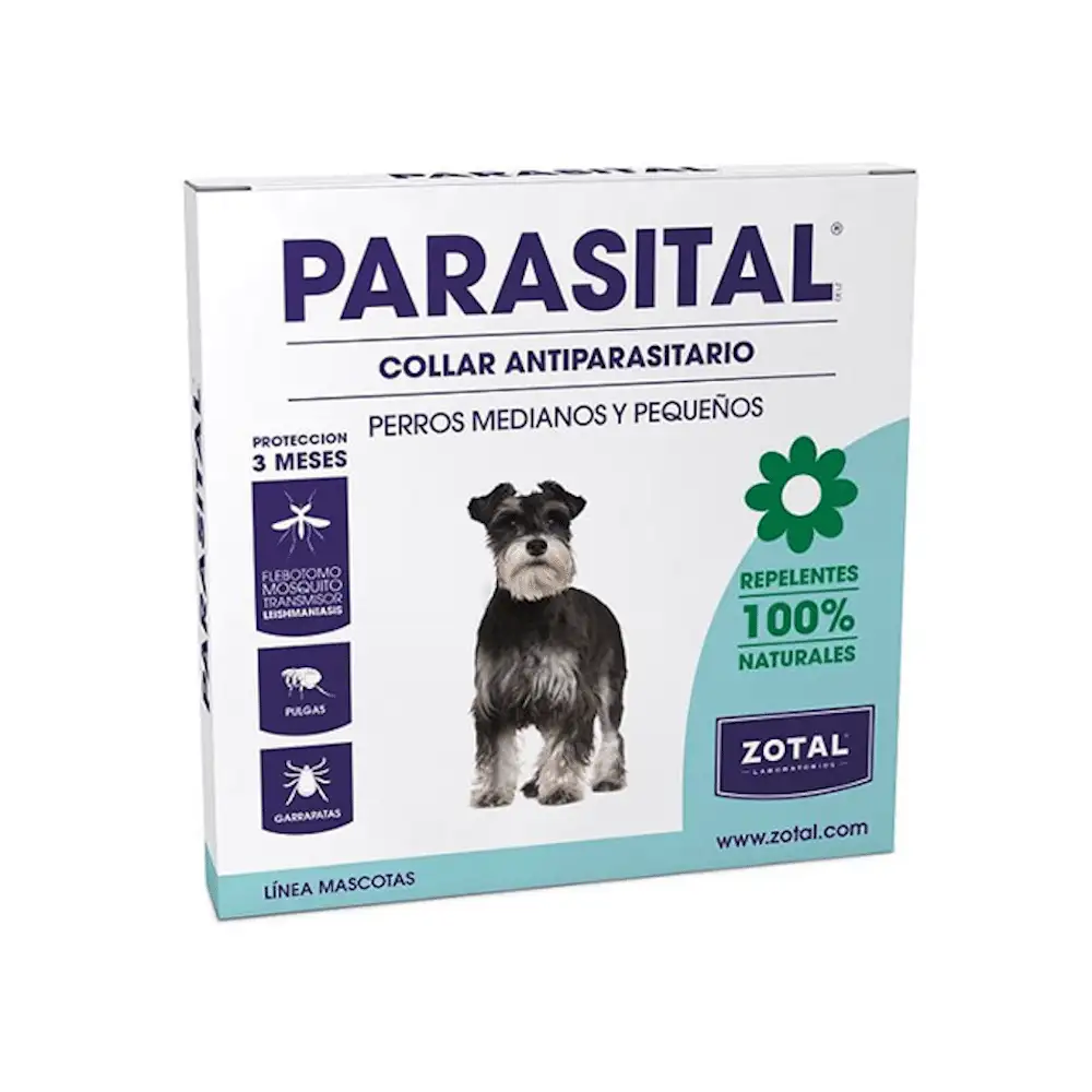 Collar parasital antiparasitario para perros de menos de 25kg