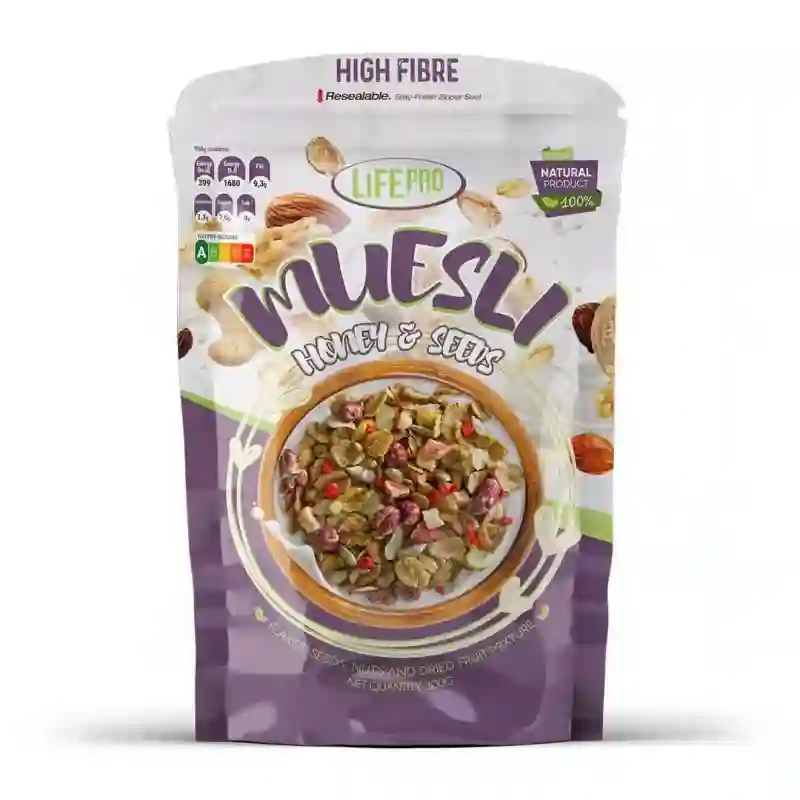 Lifepro Fit Food Muesli Honey & Seeds 300GR