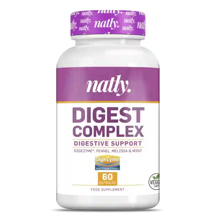 Natly Digest Complex Digezyme 200 Mg 60 Caps