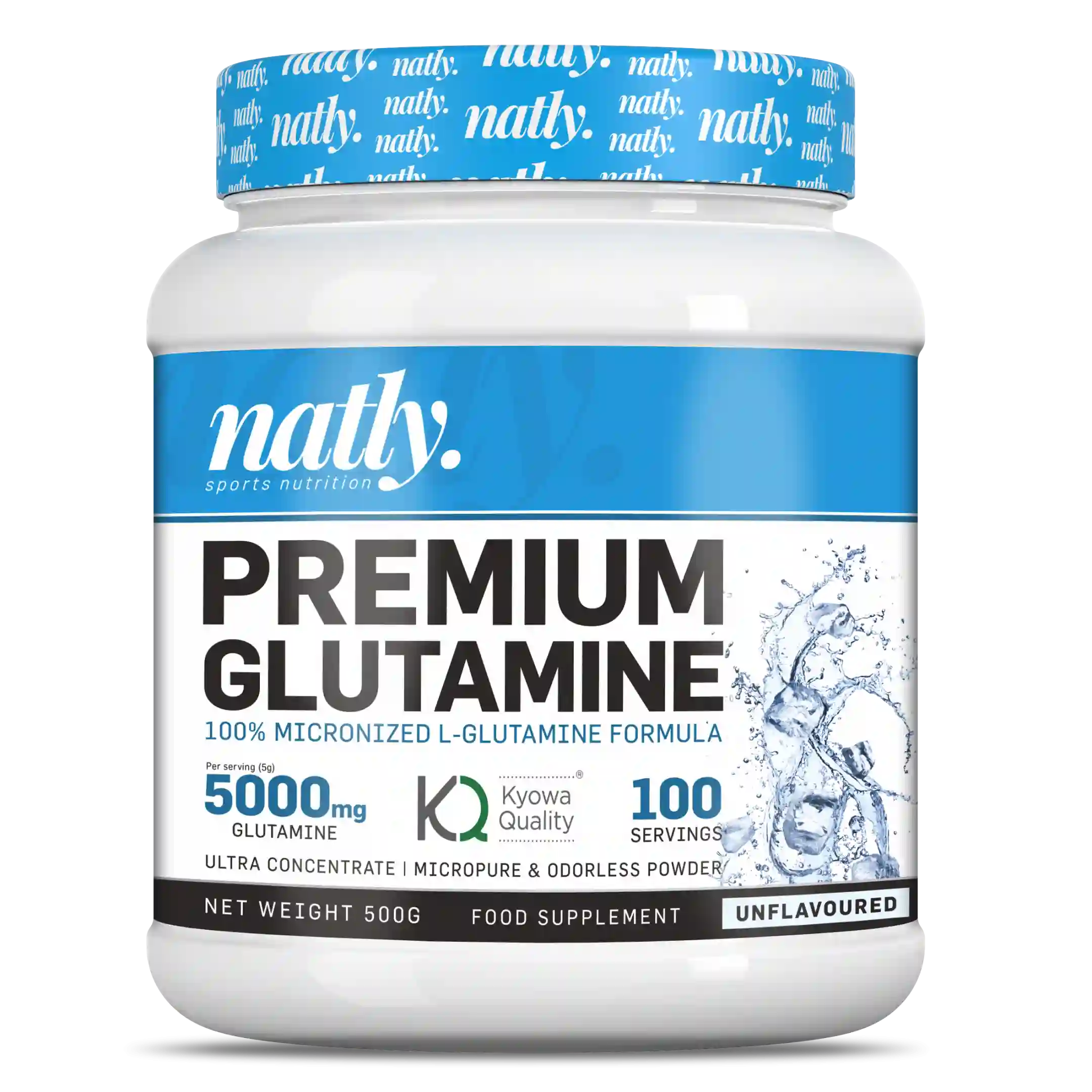 Natly Glutamina 100% KYOWA® 500 GR