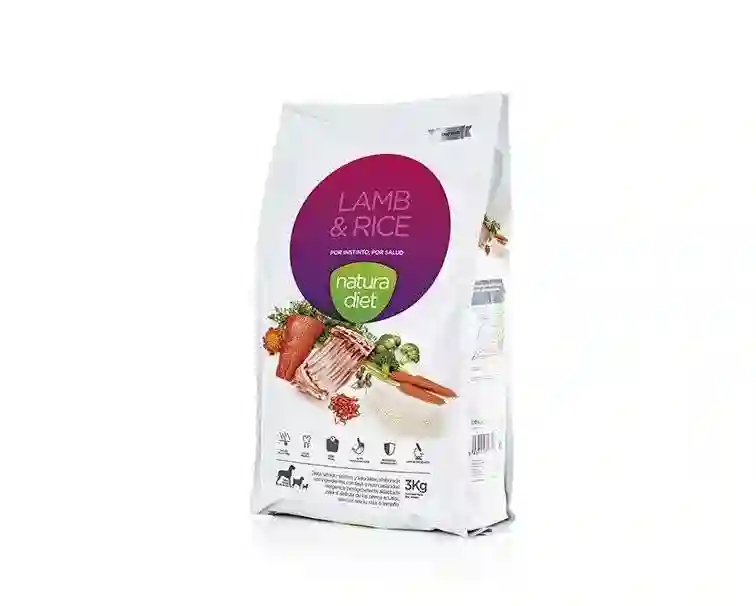Natura Diet Cordero y Arroz Para Perros